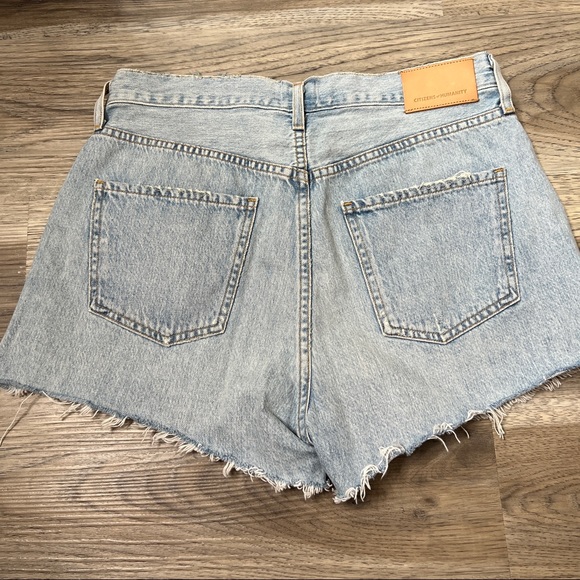 Citizens Of Humanity Light Blue High Waist Women Shorts - Picture 3 of 8